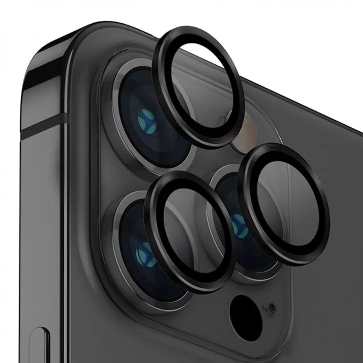 Защитное стекло камеры на iPhone 14Pro/Pro Max, черный