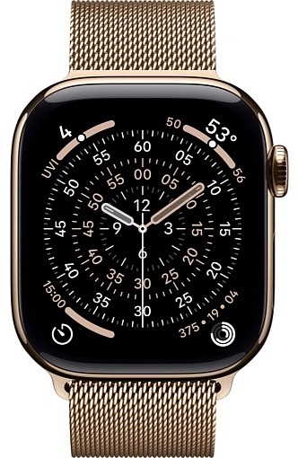 Apple Watch Series 11 42 мм, титановый золотой